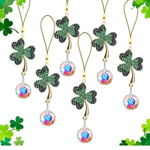 Elegant Green Clover Jewelry Set
